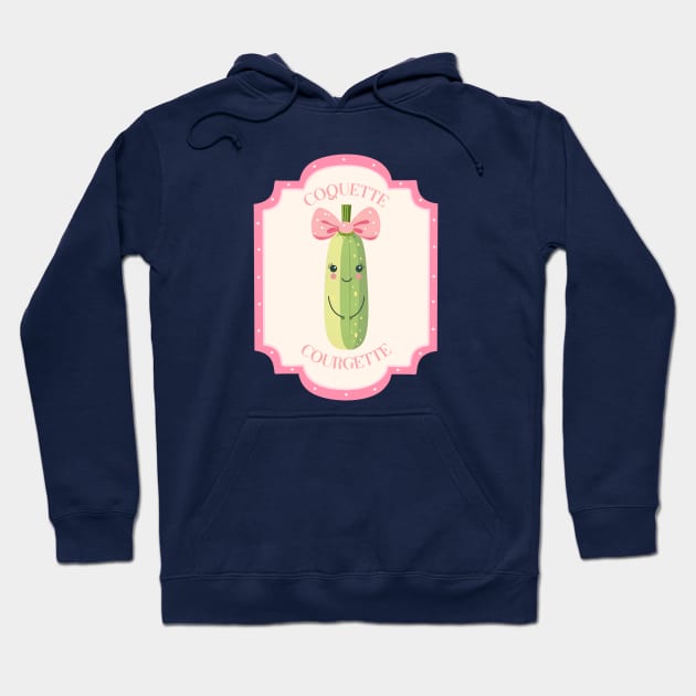 Coquette Courgette Hoodie by IllustrasAttic